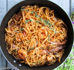 Jollof Spaghetti